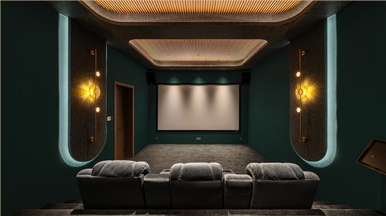茶室与家庭影院的沉浸式融合娱乐空间