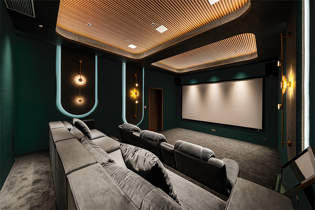 茶室与家庭影院的沉浸式融合娱乐空间