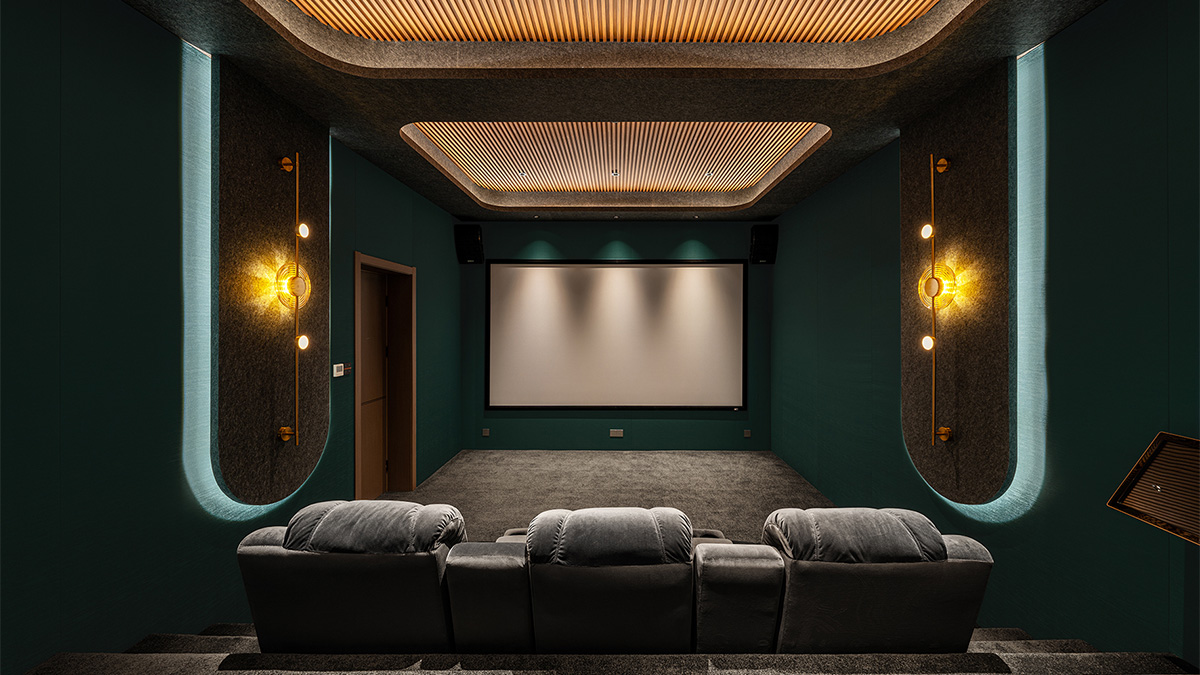 茶室与家庭影院的沉浸式融合娱乐空间